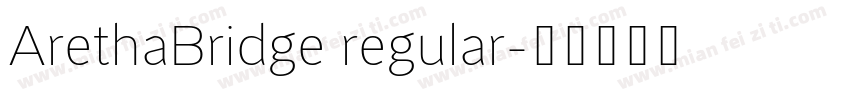 ArethaBridge regular字体转换